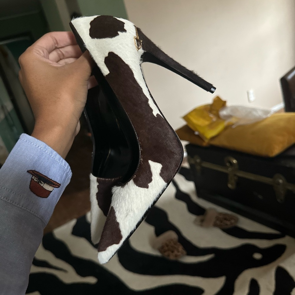 NEW Gucci Limited Edition Pony Hair Heels Western Pumps